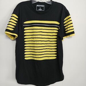 Switch Remarkable T Shirt Red & White Zipper Distressed Tee Mens Size L